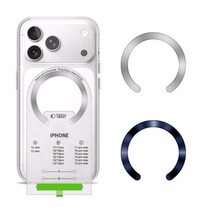"Tech-Protect" MMP-210 MagSafe 2 vnt. magnetinis žiedas - sidabrinis / tamsiai mėlynas