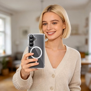 Tech-Protect FlexAir Hybrid MagSafe Dėklas for Samsung Galaxy S26 - skaidrus