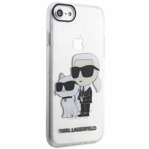 Karl Lagerfeld KLHCI8HNKCTGT iPhone 7/8/ SE 2020 / SE 2022 прозрачный hardcase Gliter Karl&Choupette
