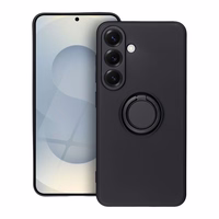 SILIKONINIS ŽIEDAS dėklas telefonui SAMSUNG S25 juodas