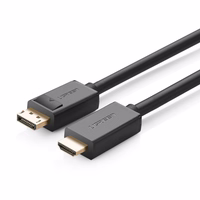 Kabelis Ugreen DP101 DisplayPort to HDMI 2.0m juodas