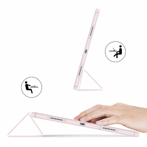 Dux Ducis Toby Armored Flip Smart Case для iPad Air 2020/2022 с держателем Apple Pencil Holder Pink