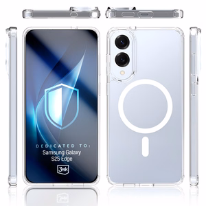 3mk Armor MagCase dėklas telefonui Samsung Galaxy S25 Edge - permatomas