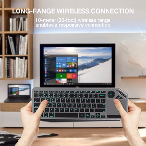 Techly ICTB9801TB klaviatūra Universalus RD belaidis ryšys + „Bluetooth“ QWERTY Anglų (JAV) Juoda