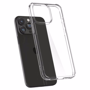 Spigen Crystal Hybrid dėklas telefonui iPhone 15 Pro - skaidrus