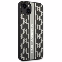 Karl Lagerfeld KLHCP14MPGKLSKG iPhone 14 Plus 6.7 "kietas dėklas pilkas / pilkas Monograma Juostelė