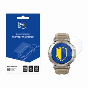 Hibridinis stiklas 3mk išmaniojo laikrodžio ekranui Laikrodžių apsauga FlexibleGlass for Amazfit T-Rex Ultra
