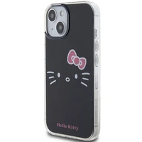 Hello Kitty IML Kitty Face dėklas telefonui iPhone 15 - juodas