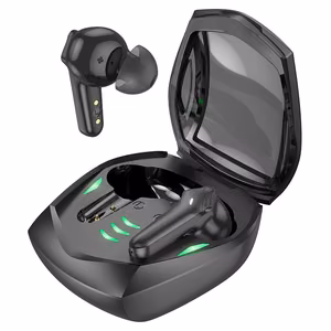 HOCO belaidės žaidimų ausinės Bluetooth TWS EW28 juodos