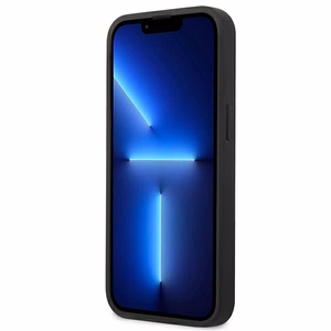 Guess 4G didelis metalinis logotipas dėklas telefonui iPhone 14 - pilkas