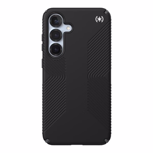 Speck Presidio2 Grip case for Samsung Galaxy S25+ / S24+, Black / Slate Grey