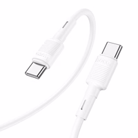 USB kabelis Hoco X83 60W Type-C to Type-C 1.0m baltas