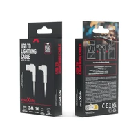 Maxlife MXUC-09 kampinis kabelis USB - Lightning 1,0 m 2,4A baltas