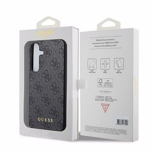 GUESS case for SAMSUNG A35 GUOHCSA35G4GFGR (PU 4G Classic Metal Logo) black