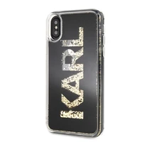 Karl Lagerfeld Karl Logo Glitter iPhone X/Xs dėklas - juodas