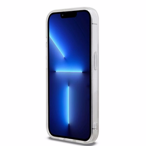 DKNY IML languoto mono rašto ir spausdintų juostų magnetinis dėklas telefonui iPhone 15 Pro – smėlinis