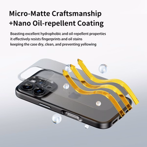 Rock Guard Touch Matte serijos dėklas Iphone 16 Plus juodas