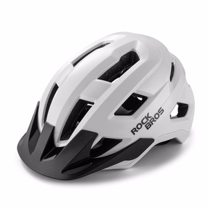 Rockbros LK-67 jaunimo dviratininko šalmas su nuimamu skydeliu, 54–58 cm – baltas