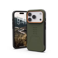 UAG Civilian MagSafe dėklas iPhone 17 Pro - olive and oranžinis