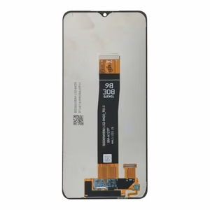 Ekranas Samsung A12 Nacho A127 / A12s A127 su lietimui jautriu stikliuku juodas (Juodas Flex Version) OEM