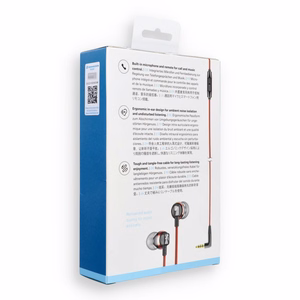 Laidinės ausinės Sennheiser CX 300S, Jack 3,5 mm, raudonos