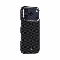 "Benks" magnetinis šarvas "Air Armor Grid Kevlar Case Metal Frame 600D (B069) for Iphone 17 Pro black