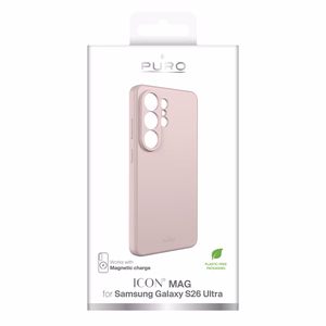 Puro ICON MAG Protective Dėklas for Samsung Galaxy S26 Ultra Silikoninis suderinamas su MagSafe - rožinis