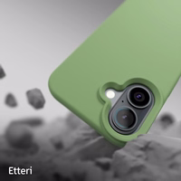 "Etteri" silikoninis magnetinis dėklas "iPhone 16 Plus" 6,7" šviesiai žalias