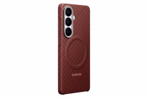 KS942SR Carbon Magnet dėklas Samsung Galaxy S26, koralų raudona