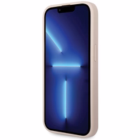 Guess 4G Big Metal Logo dėklas telefonui iPhone 15 Pro – rožinis