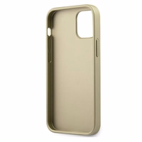 Guess GUHCP12SIGLGO iPhone 12 mini 5.4" auksinis/auksinis kietas dėklas Iridescent