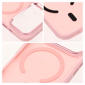 Чехол для iPhone 18 Pro / 17 Pro: Forcell F-Protect Smoke Hybrid Premium, совместимый с MagSafe, цвет: розовый