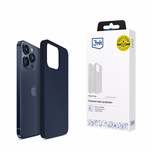 3mk Silikoninis dėklas iPhone 15 Pro Max - tamsiai mėlyna