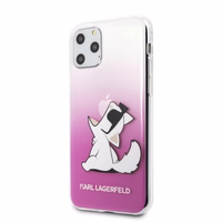 Karl Lagerfeld Choupette Fun dėklas telefonui iPhone 11 Pro - rožinis
