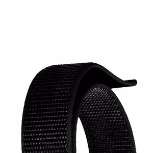 Crong Nylon Reflex Sport dirželis, skirtas Apple Watch 38 / 40 / 41 / 42 mm, juodas