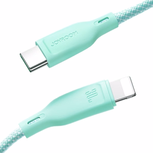 Joyroom Multi-Color Series S-A34 USB-C / USB-C PD 60W kabelis 1m - violetinis