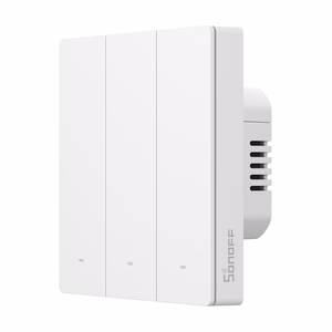 Умный ZigBee сенсорный настенный выключатель Sonoff ZBM5-3C-86W (3-канальный)