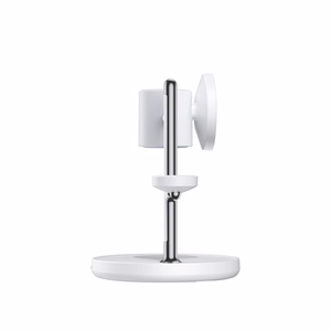 Joyroom JR-W23 Qi2 4-in-1 stalinis įkroviklis su integruota induktyvia nakties lempa - baltas