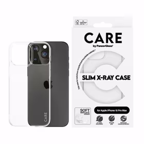 CARE by PanzerGlass plonas X-Ray dėklas telefonui iPhone 15 Pro Max - skaidrus