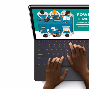 Dux Ducis klaviatūros (MK serijos) dėklas su „Bluetooth“ klaviatūra, skirtas Samsung Galaxy Tab S9+ / S8+ / S7+ – juodas