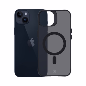 3mk dūminis magnetinis dėklas telefonui su MagSafe iPhone 14 Plus - pusiau skaidrus
