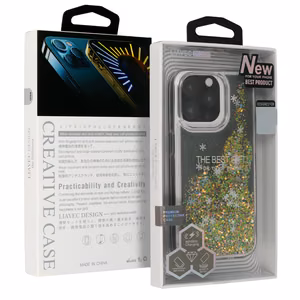 Snowflake Series dėklas telefonui Iphone 15 Plus juodas