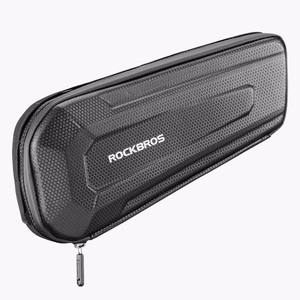 Rockbros B66 neperšlampamas dviračio rėmo krepšys - juodas