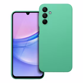 Dėklas telefonui silikoninis 2mm SAMSUNG A15 5G / A15 4G mėtinai žalias