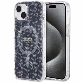 Guess IML GCube Magnetinis dėklas iPhone 15 Plus / 14 Plus - juodas