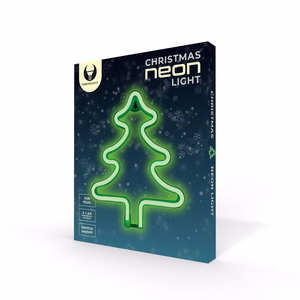 Žalias LED neoninis kalėdinės eglutės šviestuvas FLNE16 Forever Light