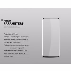 Mocolo 3D Glass Full Glue grūdintas apsauginis ekrano stiklas, skirtas Huawei P40 Pro