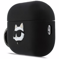 Karl Lagerfeld Silicone Choupette Head 3D deklas AirPods Pro 3 - juodas