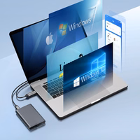 Orico AM2C3-2N dviejų diskų dėklas dviem M.2 NVME USB-C 3.2 10Gb/s diskams - pilkas