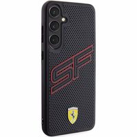 Ferrari Big SF Perforated dėklas telefonui Samsung Galaxy S24+ - juodas